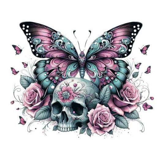 Motiv " Skull Boho Butterfly 2 " ArtNr.: DLB